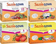 Sazon Goya Unique Seasoning Variety 4-Pack Bundle, Con Azafran, 4-Pack