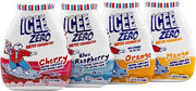 Icee Zero Calorie Cherry, Blue Raspberry, Orange and Mango Liquid Water Enhancer Drink Mix, Natural Flavor Drops, Sugar Free, 1.62 Fl Oz Concentrate (48 ml) - 4 Ultimate Variety Pack