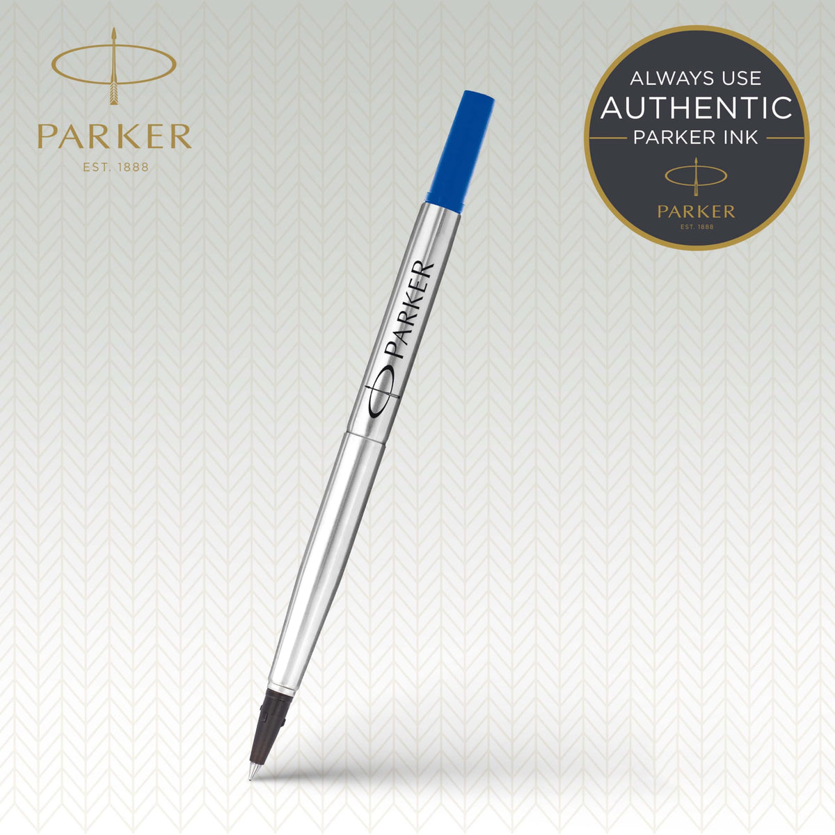 Refill For Parker Roller Ball Pens – 1 Count (Pack of 1), Paper, Blue, Model 1950324