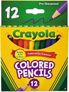 BIN684112 - Crayola Presharpened Short Colored Pencils