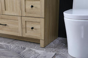 Elegant Kitchen And Bath 48 Inch Single Bathroom Vanity In Mango Wood by Elegant Lighting – 19.00" W x 34.00" H x 48.00" D, Mango Wood, Model VF2848MW