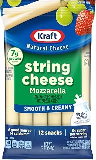 Kraft String Cheese Mozzarella Cheese Snacks (12 ct Sticks)