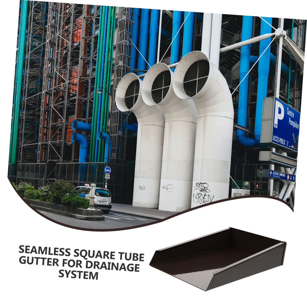Downspout Splash Block Gutter Extension for Rainwater Diversion Thick Splashpan Outdoor Garden Gutter Accessory to Prevent Soil Erosion and Foundation Damage by Ipetboom – Model
