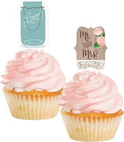 Creative Converting 098706 Cupcake Cake Topper 2.75" x 2" Multicolored