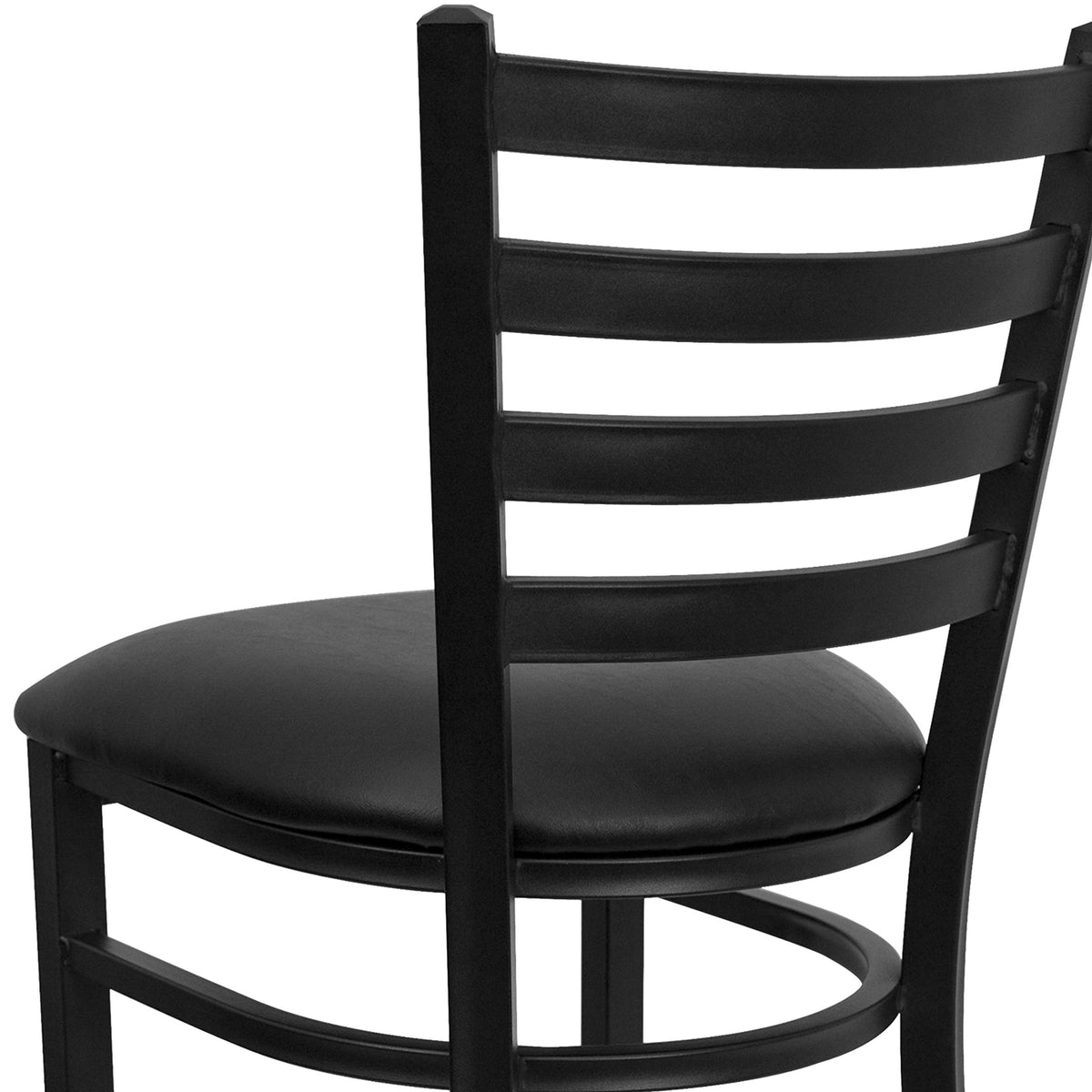 Flash Furniture Black Vinyl Seat/Black Metal Frame / Set of 1 / Contemporary Barstools