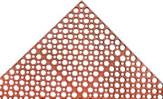 NoTrax T13 Tek-Tough® Ergonomic Large Drainage Hole Mat, 3' X 5' Red