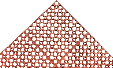 NoTrax T13 Tek-Tough® Ergonomic Large Drainage Hole Mat, 3' X 5' Red