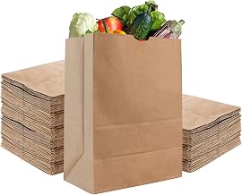 52 lb Kraft Brown Paper Bags (100 Count) by Stock Your Home – 100 Count, 52.0 pounds, Paper, Brown, Pack of 100