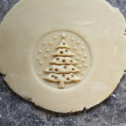 Fun Food Tools Cookie Stamp, 2.5 Inch Diameter, Christmas Tree
