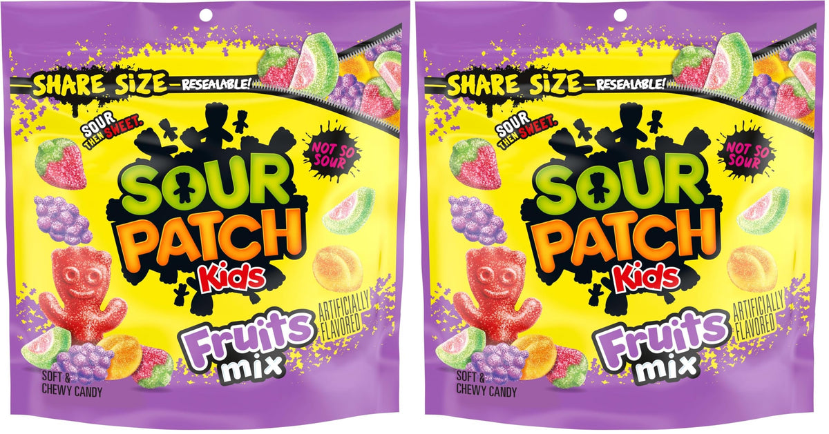Fruits Mix Soft & Chewy Candy by Sour Patch Kids – 11.03 Ounce (Pack of 2), Pack of 2