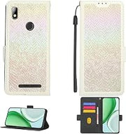 Case Compatible for Epik One Excalibur LTE X547 Phone Case Flip Cover [with Tempered Glass Screen Protector][RFID Blocking] HCSP-B