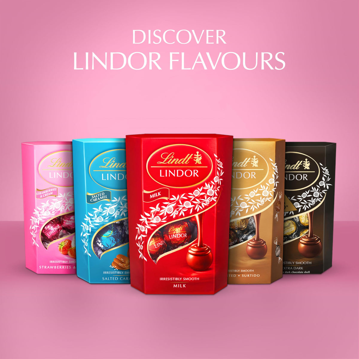 Lindor Strawberries & Cream 200g by Lindt – 7.05 Ounce (Pack of 1)