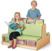 Jonti-Craft 37870JC Read-a-Round Couch, Key Lime