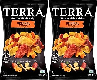Terra Vegetable Chips, Original Chips with Sea Salt, 6.8 Oz, (Pack of 2)