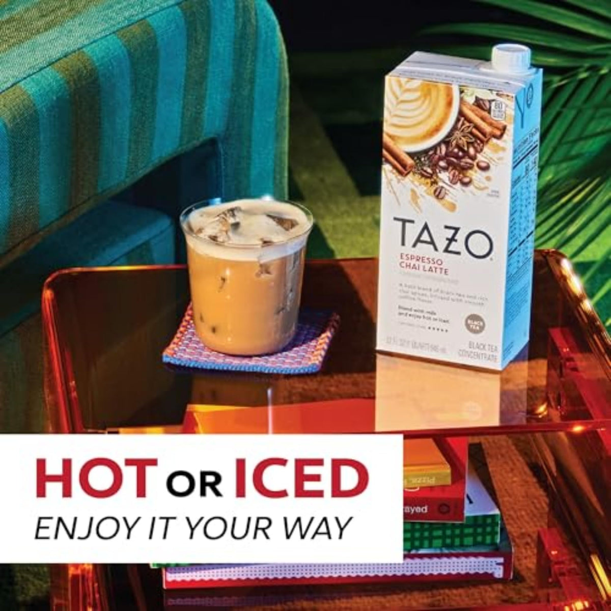 TAZO 32 Fl Oz (Pack of 4) / Espresso Chai / 1 Chai
