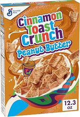 Cinnamon Toast Crunch Peanut Butter Breakfast Cereal, 12.3 oz | Cinnadust Plus Peanut Butter Swirl, 16g Whole Grain, Good Source of Calcium, 12 Vitamins & Minerals
