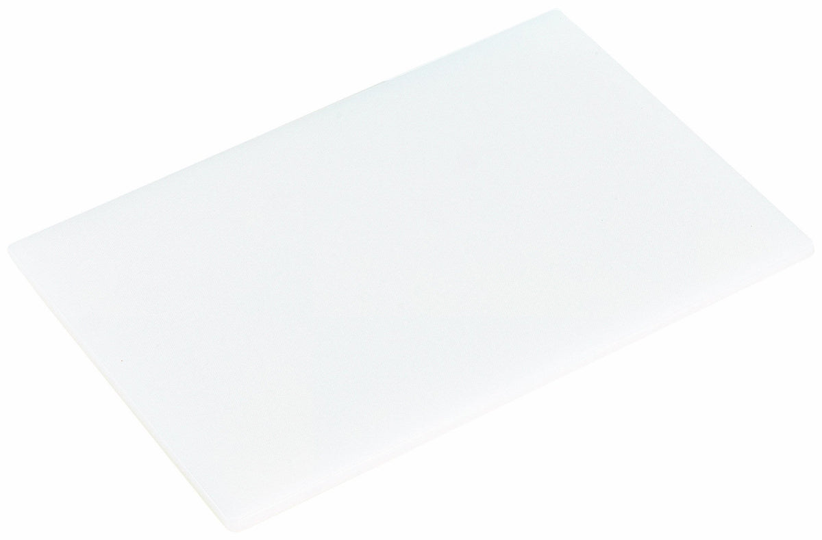 12 by 18-1/2-Inch Polyethylene Cutting Board by CRESTWARE – 18"L x 12"W, Polyethylene (PE), White, Model PCB1218