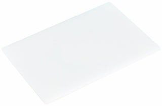 12 by 18-1/2-Inch Polyethylene Cutting Board by CRESTWARE – 18"L x 12"W, Polyethylene (PE), White, Model PCB1218