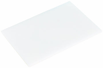 12 by 18-1/2-Inch Polyethylene Cutting Board by CRESTWARE – 18"L x 12"W, Polyethylene (PE), White, Model PCB1218