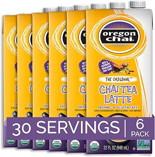 Oregon Chai Original Chai Concentrate, 32 Fluid Ounce (Pack of 6)
