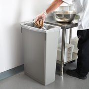 Slender Trash Can by Winco – 23 Gallon, 23.0 gallons, Plastic, Gray, Model PTC-23SG
