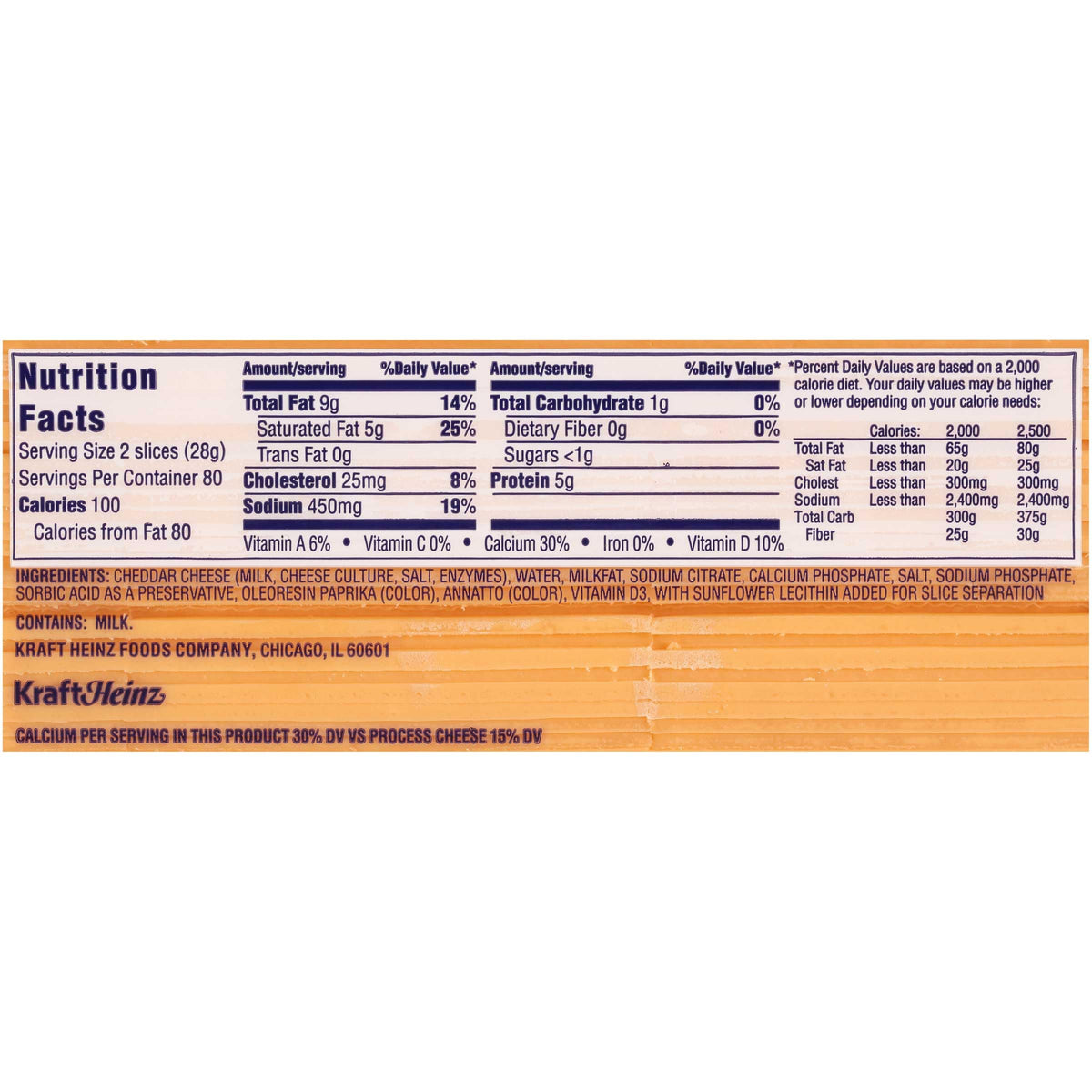 American Sliced Cheese by Kraft – 320 Ounce (Pack of 1), Pack of 4
