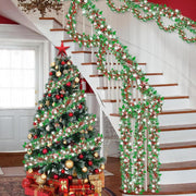 Christmas Tinsel Garland by Generic – Green, Polyethylene Terephthalate (PET), Model LCS250918JSNJR-618-01