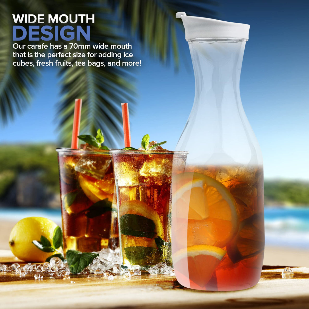 Stock Your Home 2 / 50 Ounce / colorless Carafes