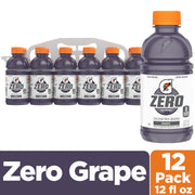 Gatorade Zero Sugar Fierce Grape / 12 Fl Oz (Pack of 12) / purple Sports Drinks