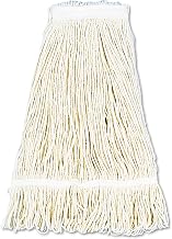 Boardwalk 424CCT Pro Loop Web/Tailband Wet Mop Head, Cotton, 24oz, White, 12/Carton