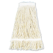 Boardwalk 424CCT Pro Loop Web/Tailband Wet Mop Head by Unisan – White, Pack of 12, Model BWK424CCT