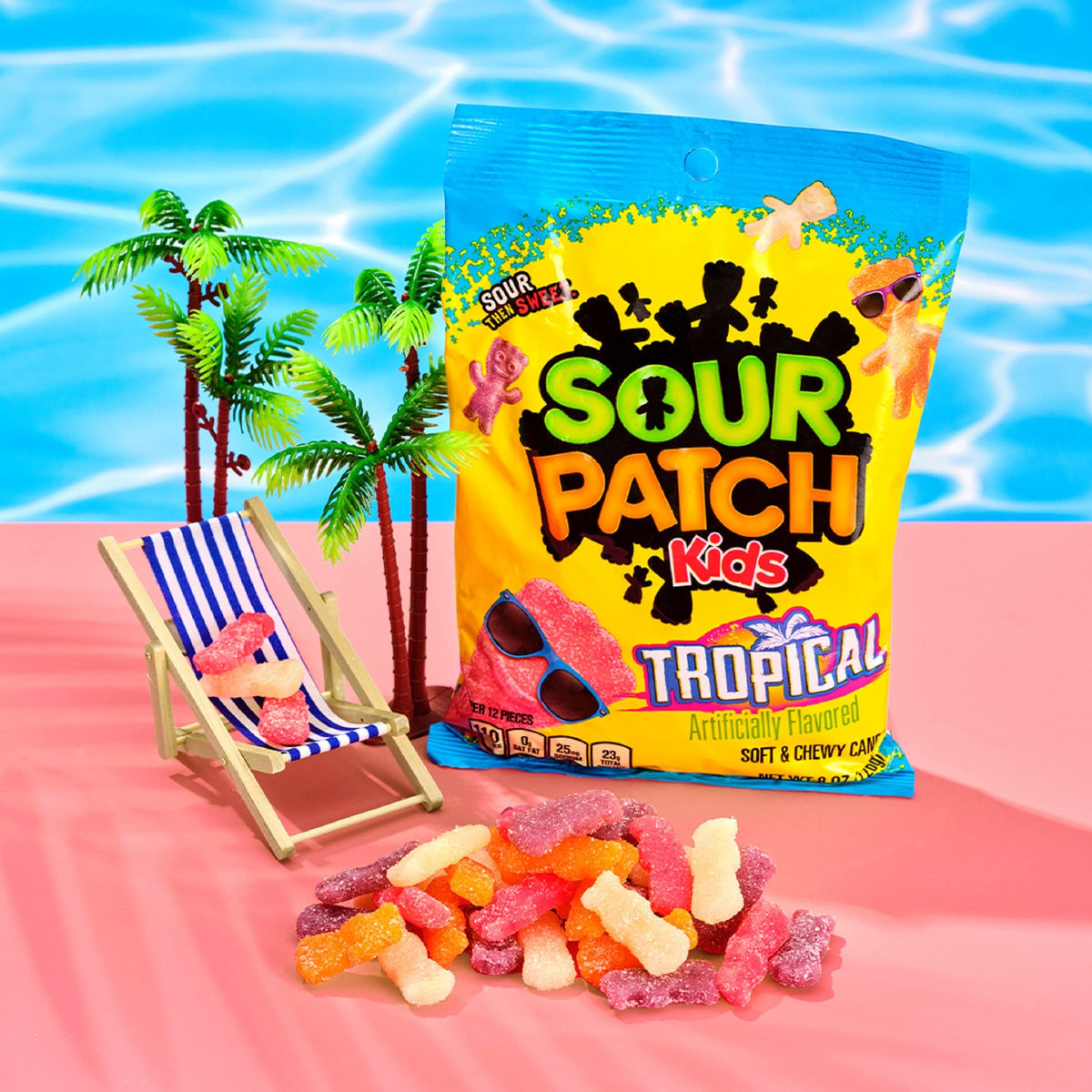 Sour Patch Kids 8 Ounce (Pack of 2) / Multicolor / kid-shaped Sour Candy