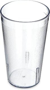 Carlisle FoodService Products 52128107 Stackable ShatterResistant Plastic Tumbler, 12 oz., Clear (Pack of 6)
