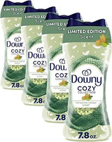 Downy Cozy Collection In-Wash Laundry Scent Booster Beads, Pistachio Cream Scent, Limited Edition Laundry Beads, 7.8 Ounce (Pack of 4)