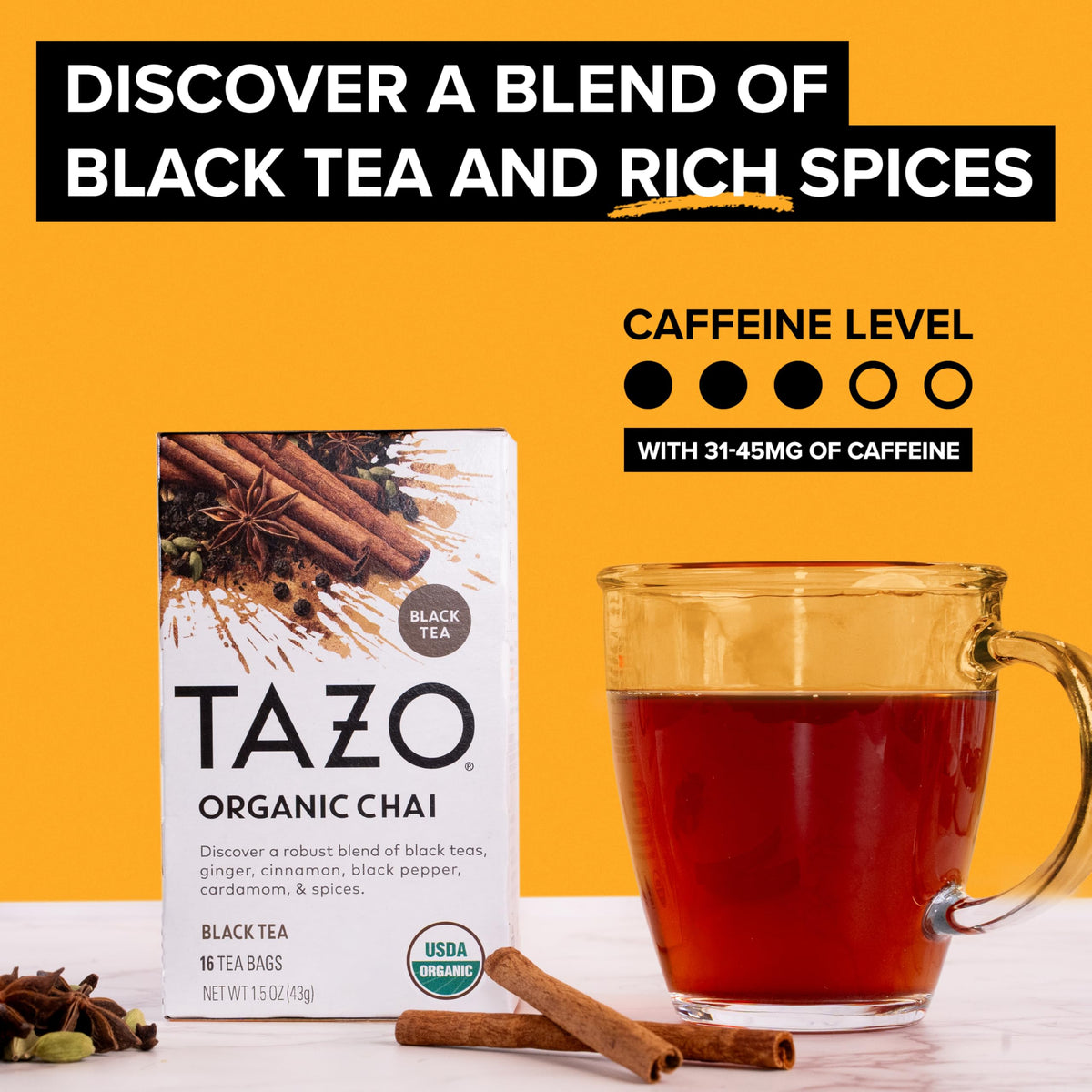 Tea Bags by TAZO – 16 Count (Pack of 2), Pack of 2