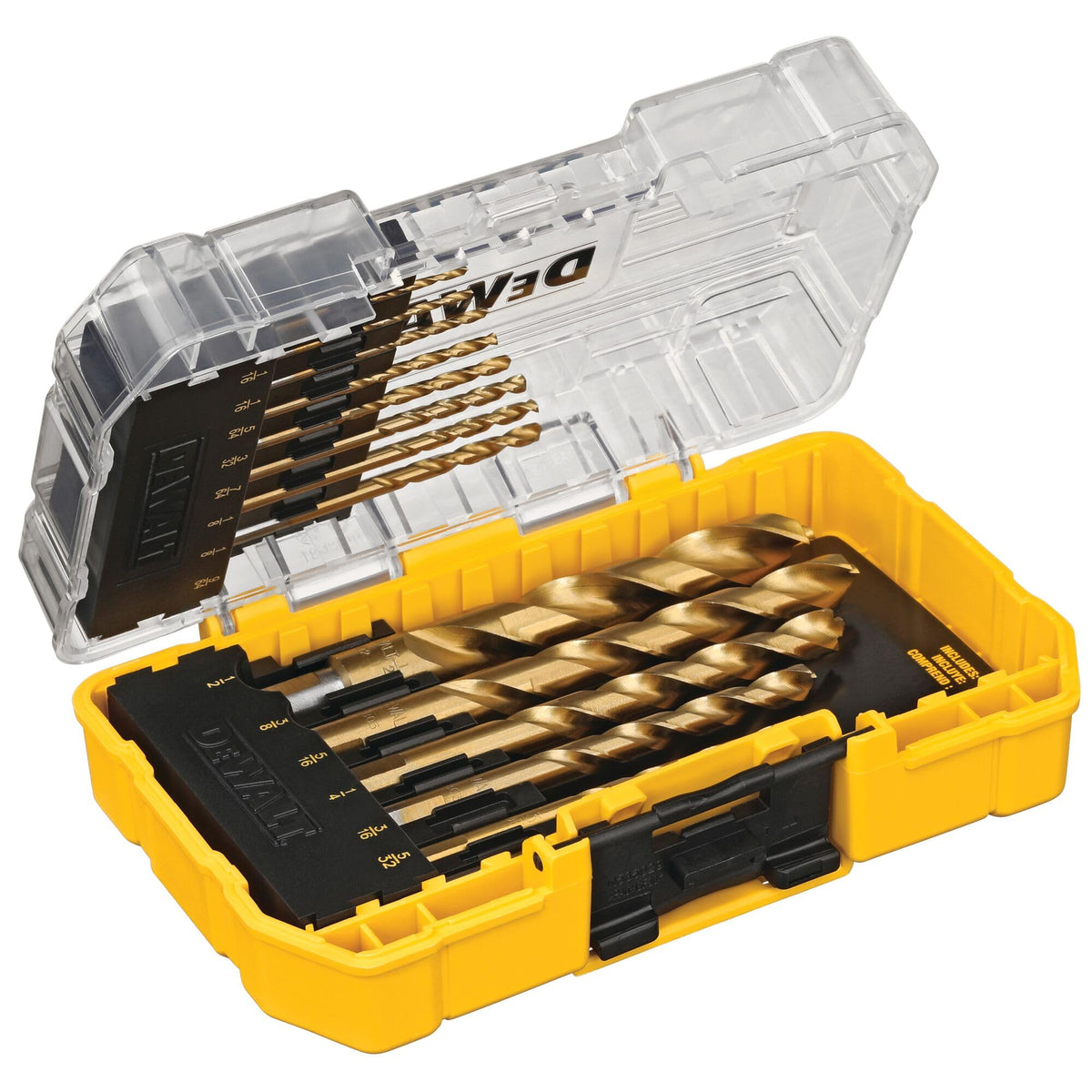Drill Bit Set by DEWALT – DW1354, Titanium Nitride Coated, Yellow, Model DW1354