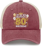 ITIS MYGRANDA'S 80ith Birthday Hat Trucker Hat Women Dad Hats Funny Gifts