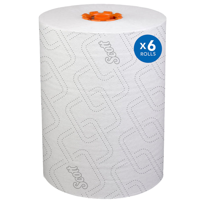 Scott Professional Slimroll Hard Roll Towels, Bulk, 6 Rolls x 580' (47035)