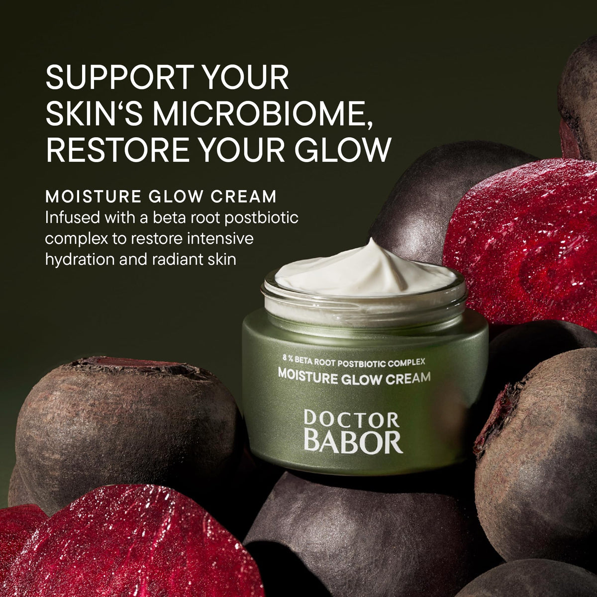 DOCTOR Microbiomic Moisture Glow Cream by BABOR – 1.7 Ounce (Pack of 1), White, Model 480068