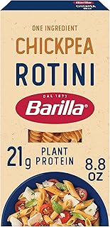 Barilla Chickpea Rotini Pasta, 8.8 oz - Vegan, Gluten Free, Non GMO & Kosher - Made with Plant Based Protein