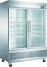 Dukers D55R-GS2 Bottom Mount Glass 2-Door Commercial Reach-in Refrigerator