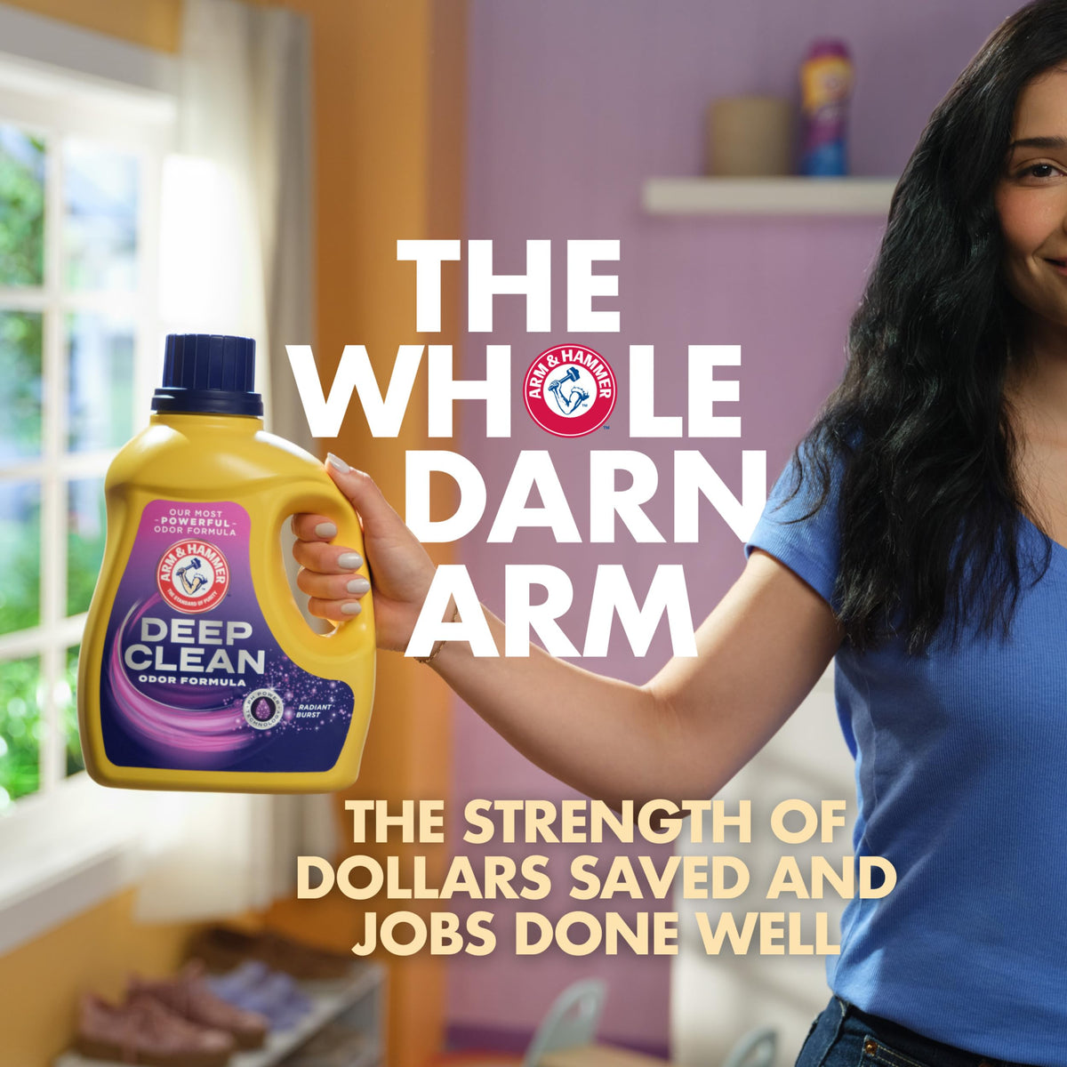 Deep Clean Stain Formula Laundry Detergent Power Paks by ARM & HAMMER – 32 Count (Pack of 1)