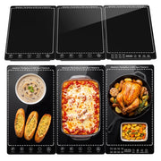 Huiongs Electric Warming Tray, 3 Modular Panels, Black