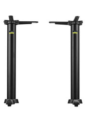 AUTO-ADJUST KT22 Self-Stabilizing Table Base | Twin-Pedestal by FLAT – Cast Iron, Black, Model CT2030