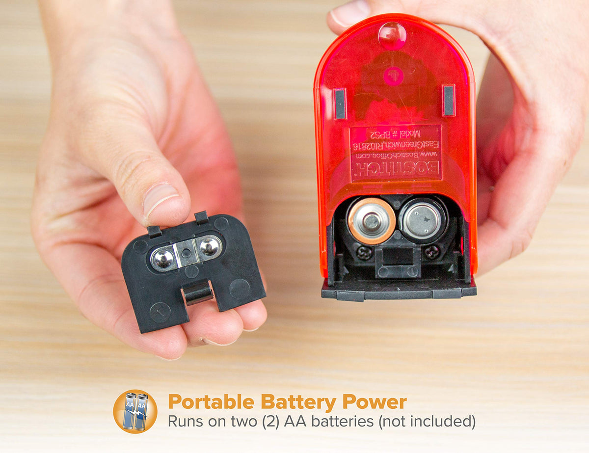 Office Battery Pencil Sharpener by Bostitch – Plastic, Orange, Model BPS2-Orange