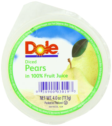 Diced Pears by Dole – Pack of 36