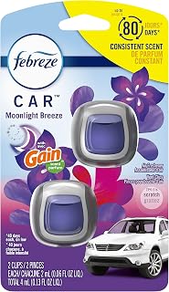 Febreze Midnight Breeze Air Freshener Vent Clips - 1ct