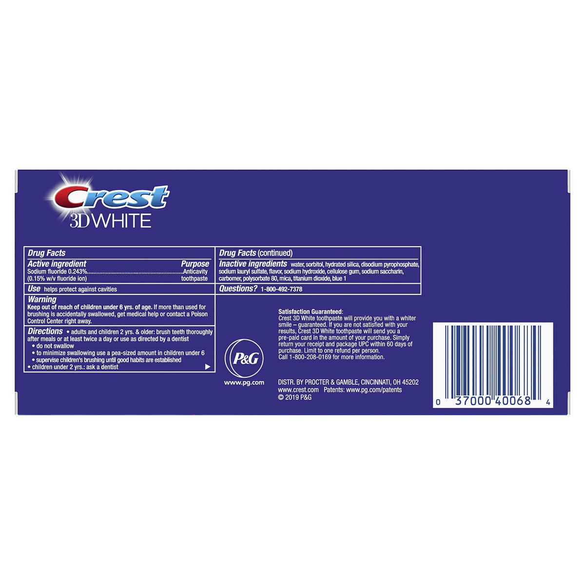 Crest 8.2 Ounce (Pack of 1) / NEW! / 1 Toothpaste