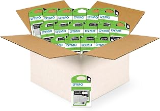 DYMO D1 Labels, 1/2-Inch x 23-Foot Roll, Black Print on White, Self-Adhesive, for LabelManager Label Makers (Pack of 16, 32 Count Total)
