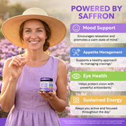 Saffron Supplements for Women 88.5mg Mood | Focus | Vision | Energy Support by Dalnara – 90 Count (Pack of 1)